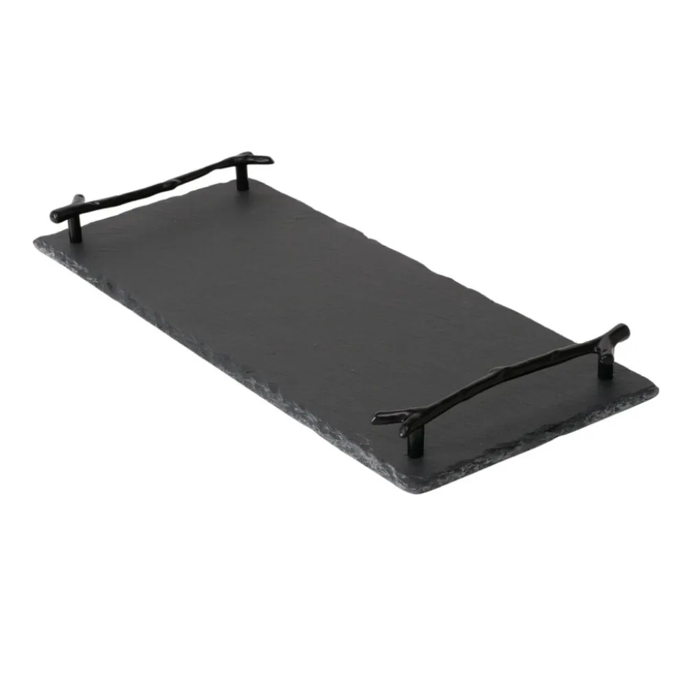 Boltze Schiefer Tablett Stonka 2er Set
