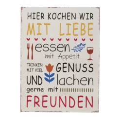 Boltze Schild Kochen mit Liebe 2er