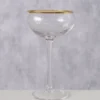 Boltze Sektglas Sofia flach, mit Goldrand