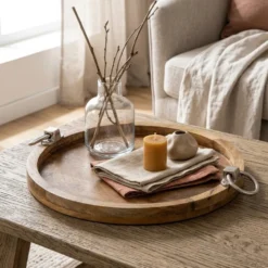 Boltze Tablett Ringa Mangoholz