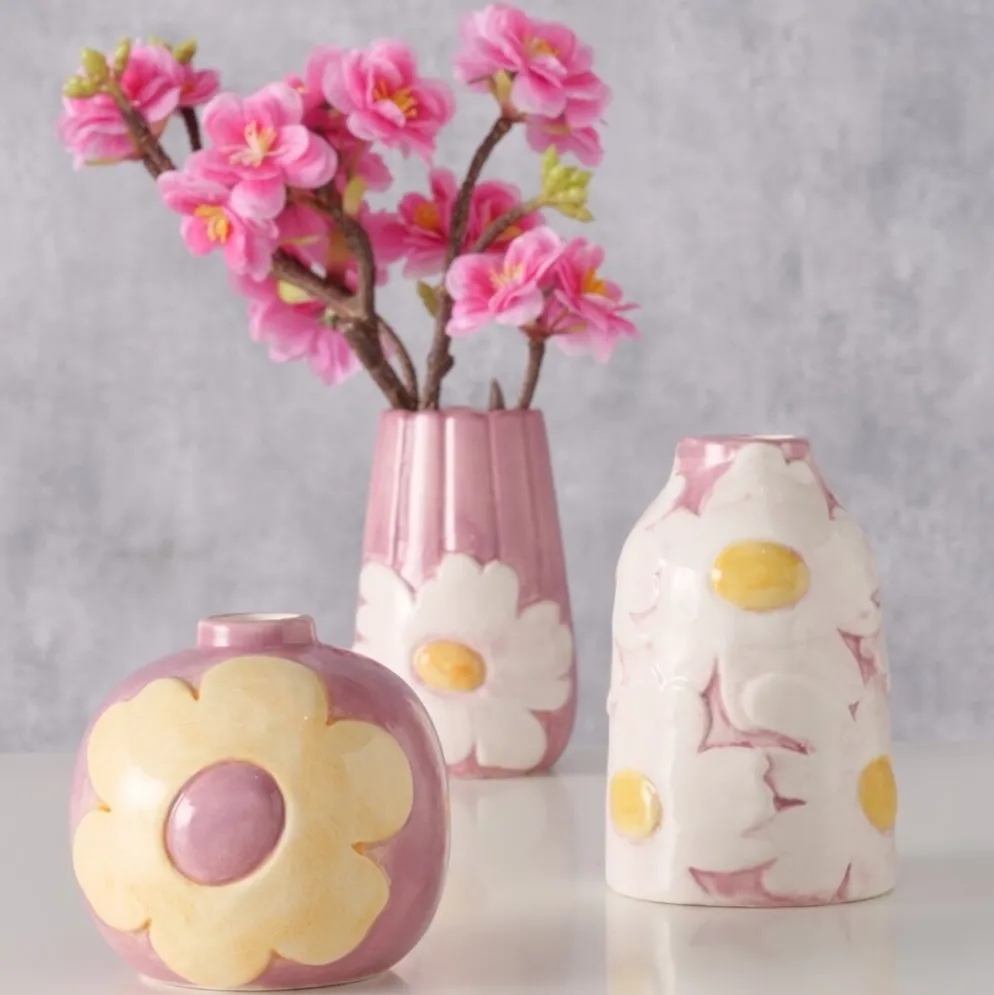 Boltze Vase Flores, 3er Set