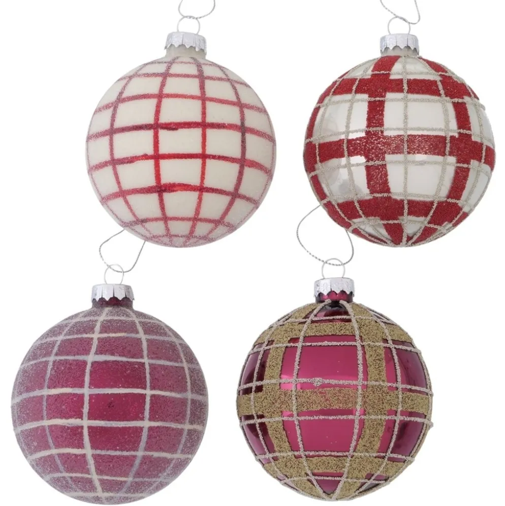 Boltze Weihnachtskugel Lingo 12er-Set