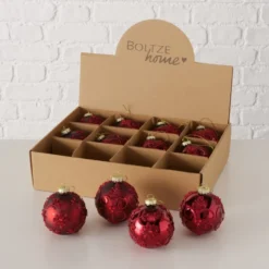 Boltze Weihnachtskugel Oriana 12er-Set