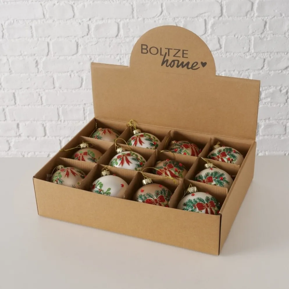 Boltze Weihnachtskugel Tradio 12er-Set