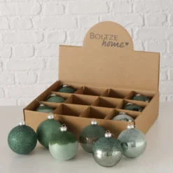 Boltze Weihnachtskugel Velia 12er-Set