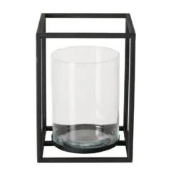 Boltze Windlicht Quantum Metall, Glas