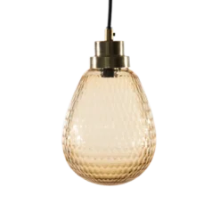 byRoom Bernsteinlampe mit goldener Fassung