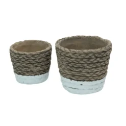 byRoom Geflochtener Blumentopf