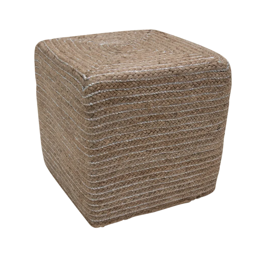 byRoom Pouf Silver String