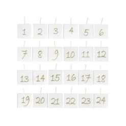 Chic Antique Adventskalender Kerzen 24 Stück