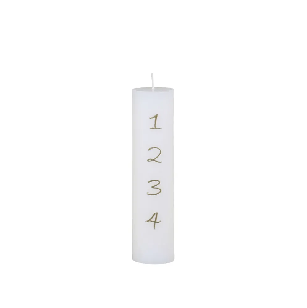 Chic Antique Adventskerze mit Druck 1-4