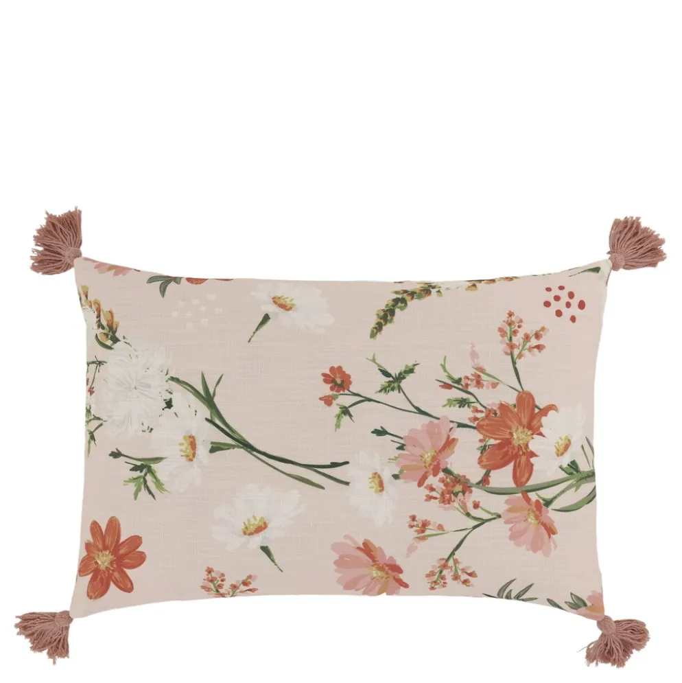 Chic Antique Aix Kissebezug mit Quasten und Blumenmotiv