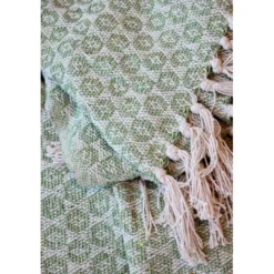 Chic Antique Aix Plaid Decke Grün 150 x 130 cm