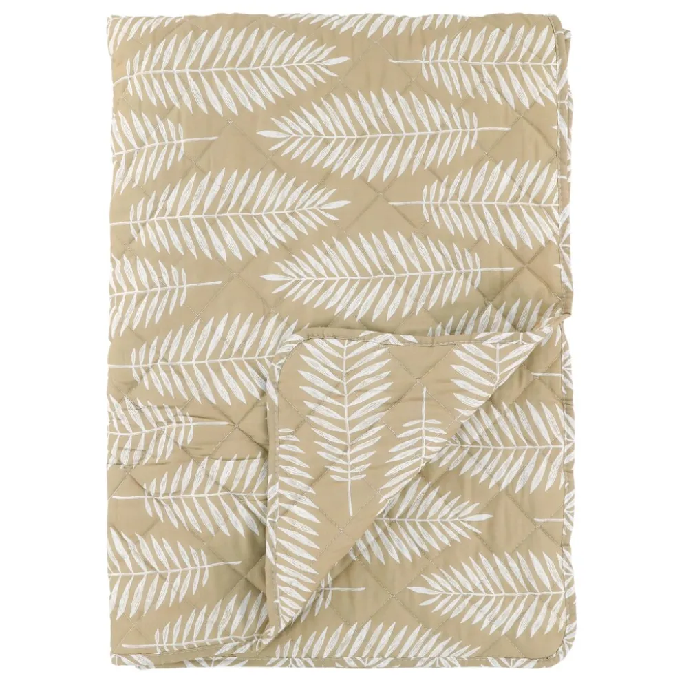 Chic Antique Aix Quilt mit Tropischen Blattmotiv