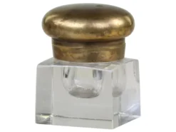 Chic Antique Alt. franz. Vase mit Deckel Plain