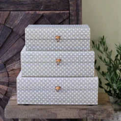 Chic Antique Amilly Schachteln aus Bambus 3er Set
