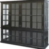 Chic Antique antiker Vitrinenschrank Marseille 8 Türen