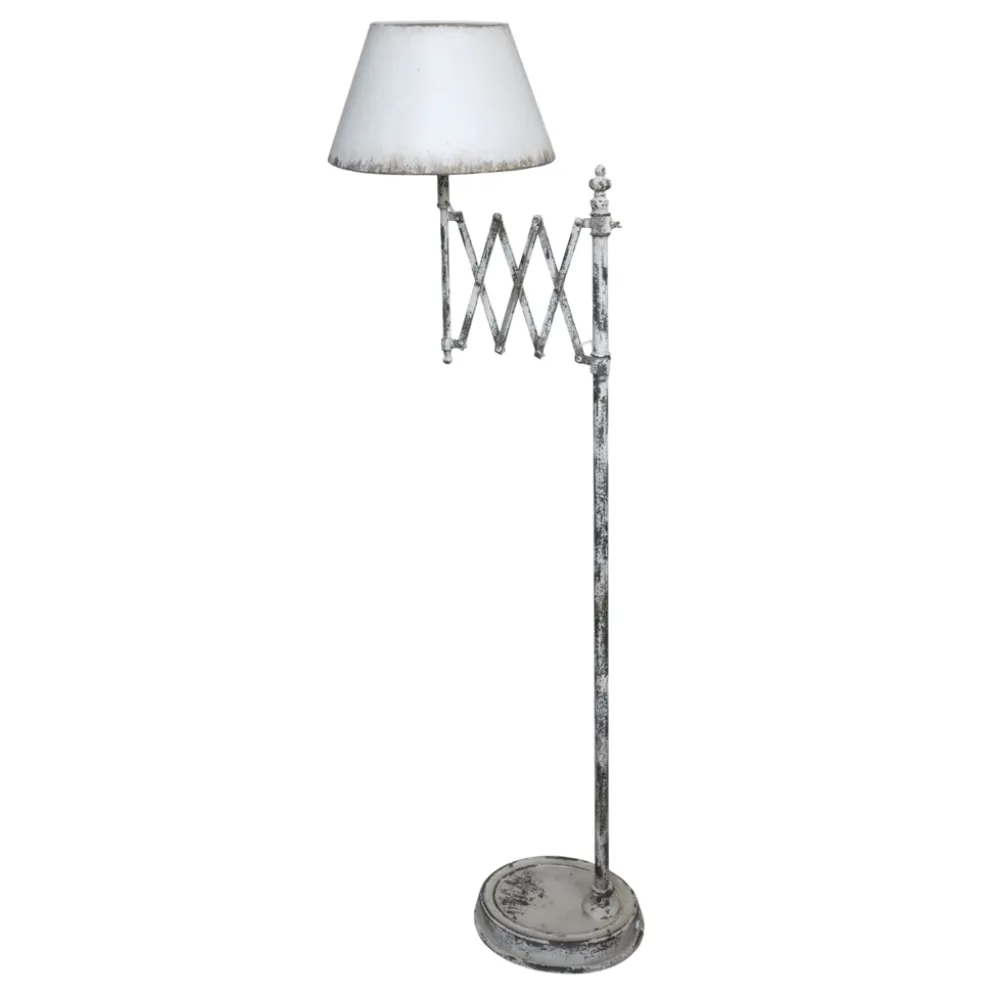 Chic Antique Antike Stehlampe Ziehharmonika