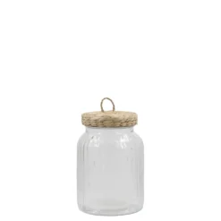 Chic Antique Aufbewahrungsglas mit geflochtenem Deckel