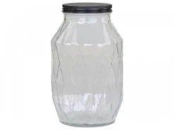 Chic Antique Aufbewahrungsglas mit Diamantenschliff