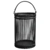 Chic Antique Bambus Laterne schwarz