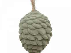 Chic Antique Baumschmuck Tannenzapfen Velours