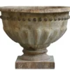 Chic Antique Übertopf auf Fuß mit Dekor