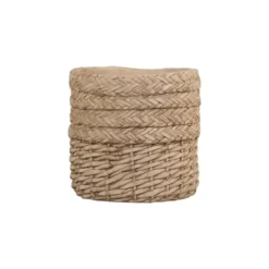 Chic Antique Übertopf Corte mit Flechtmuster