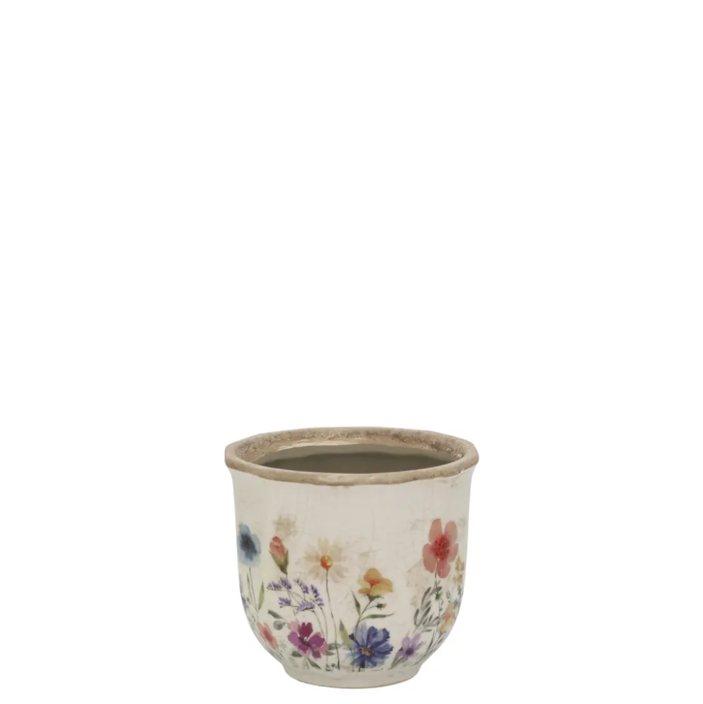 Chic Antique Übertopf Fleurville – Nostalgischer Blumentopf im Landhausstil