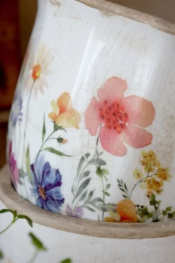 Chic Antique Übertopf Fleurville – Nostalgischer Blumentopf im Landhausstil
