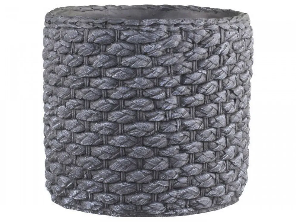 Chic Antique Blumentopf Corte mit grobem Flechtmuster