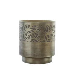 Chic Antique Blumentopf mit Muster aus Eisen