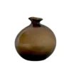 Chic Antique Braune Vase aus Glas
