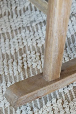 Chic Antique Brocante Schaukelstuhl aus Rattan & Gummibaum