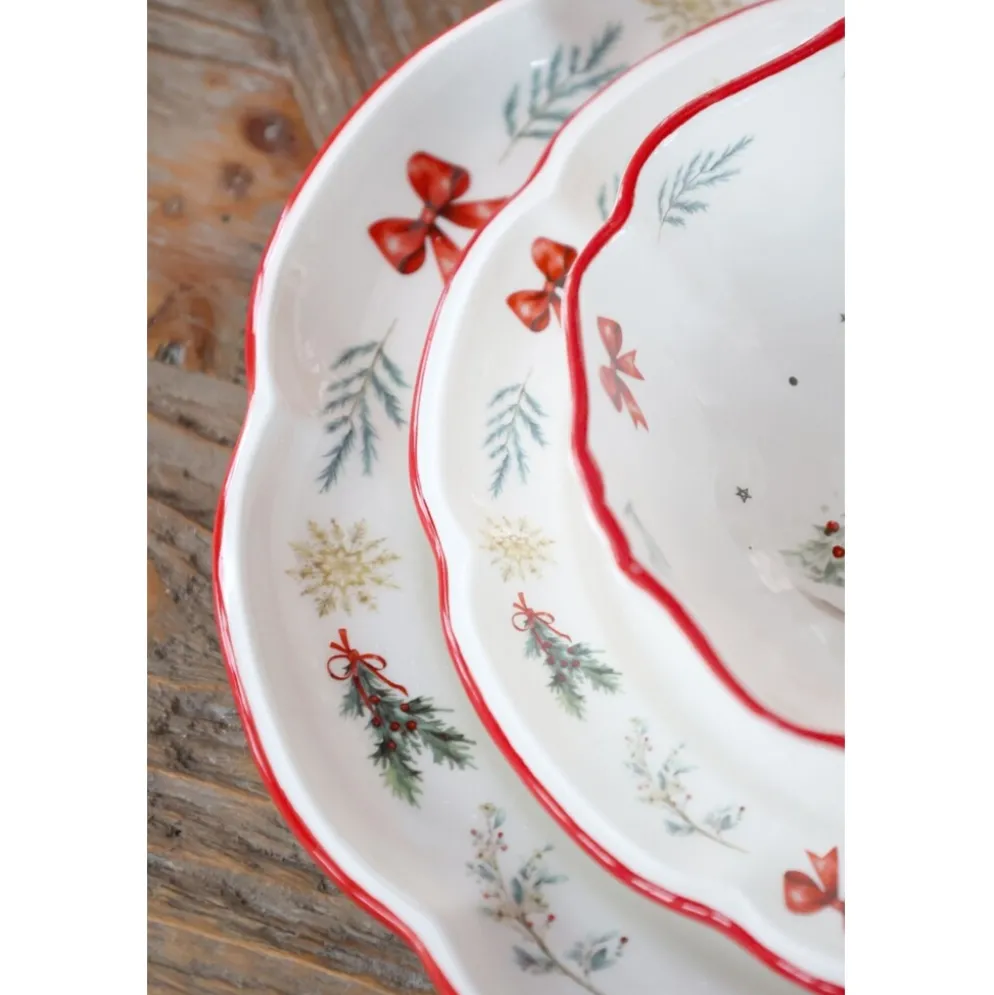 Chic Antique Chalet de Noël Frühstücksteller Weihnachten