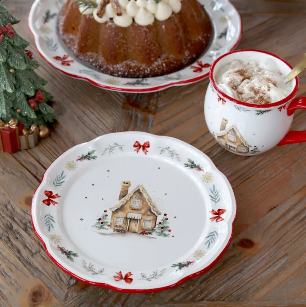 Chic Antique Chalet de Noël Frühstücksteller Weihnachten
