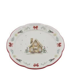 Chic Antique Chalet de Noël Frühstücksteller Weihnachten