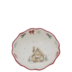 Chic Antique Chalet de Noël Kleine Schüssel Weihnachtsgeschirr