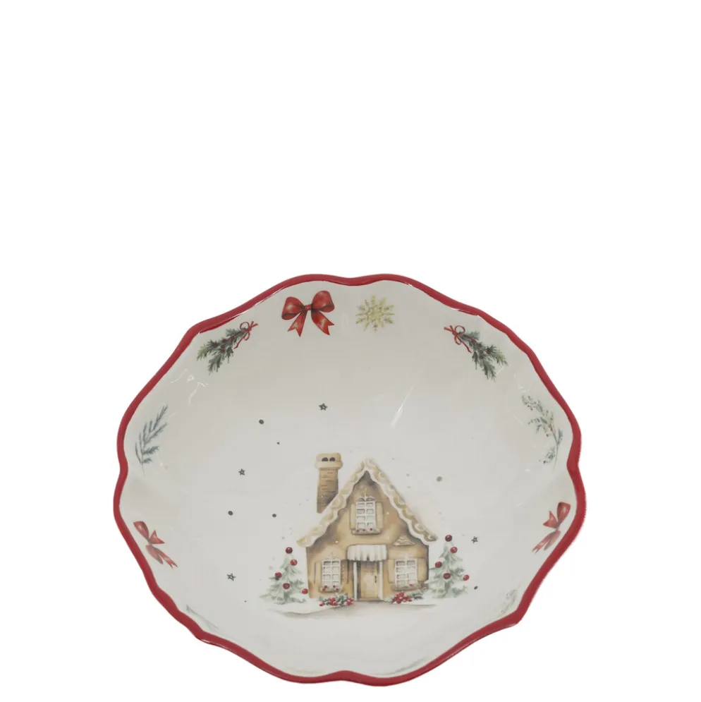 Chic Antique Chalet de Noël Kleine Schüssel Weihnachtsgeschirr