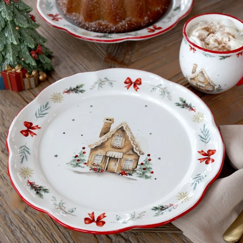 Chic Antique Chalet de Noël Mittagsteller Weihnachtsgeschirr