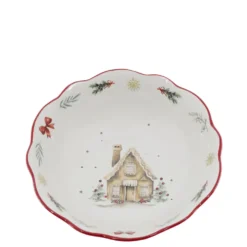 Chic Antique Chalet de Noël Schüssel Cherry