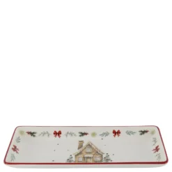 Chic Antique Chalet de Noël Tablett Weihnachtsgeschirr