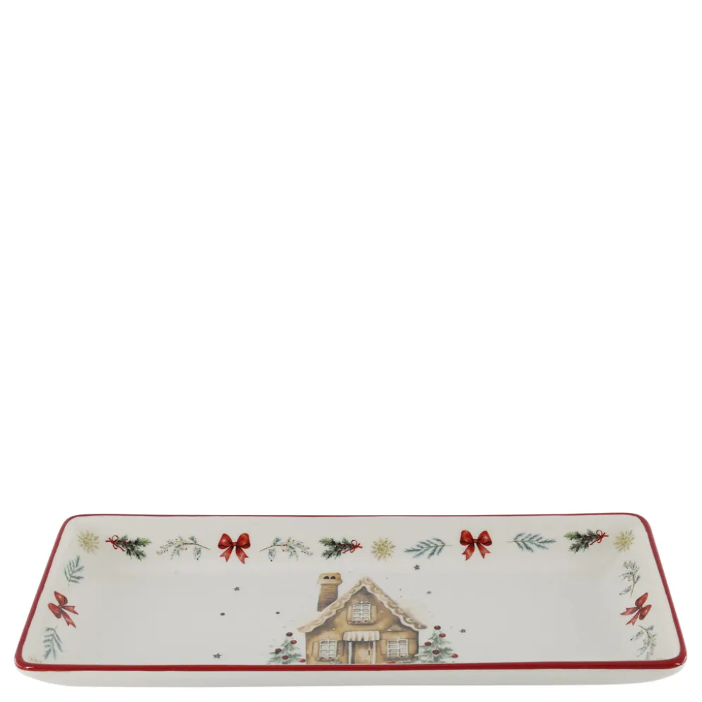 Chic Antique Chalet de Noël Tablett Weihnachtsgeschirr