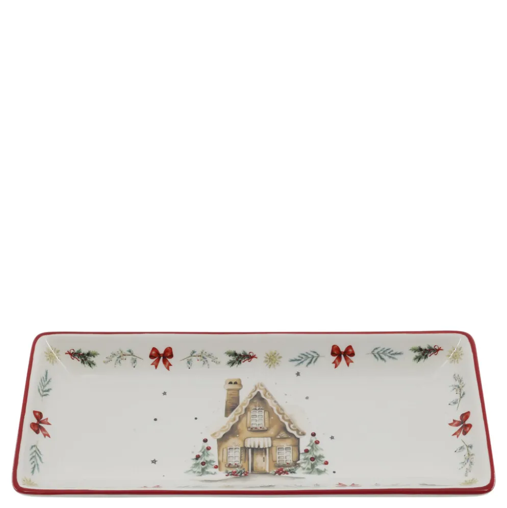 Chic Antique Chalet de Noël Tablett Weihnachtsgeschirr