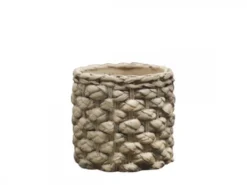 Chic Antique Corte Übertopf mit Zopfmuster