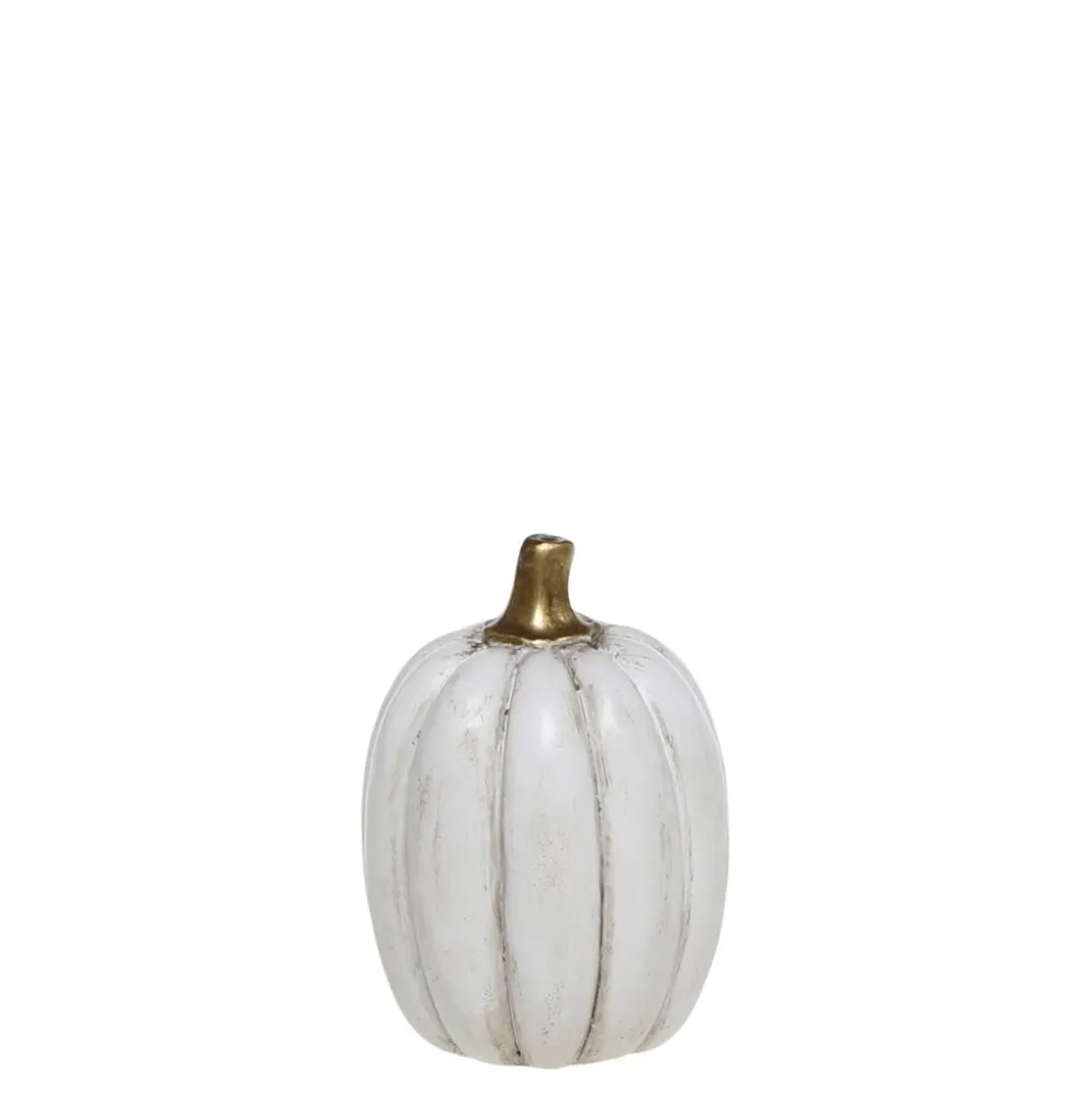 Chic Antique Deko Kürbis mit Gold