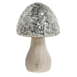 Chic Antique Deko Pilz mit glitzerndem Schirm