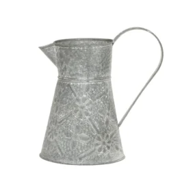 Chic Antique Eisenkanne mit floralem Muster