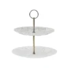 Chic Antique Etagere mit 2 Glastellern