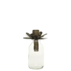 Chic Antique Flasche mit Kerzenhalter